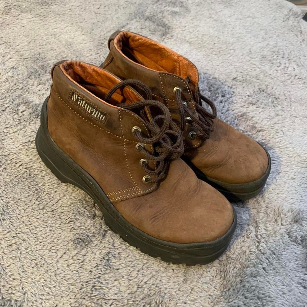 Naturino Brown Leather hiking ankle boots with grunge vibe